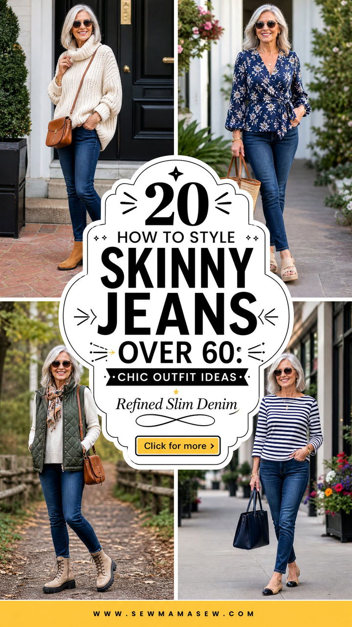 20 How to Style Skinny Jeans Over 60 Chic Outfit Ideas - 20 How to Style Skinny Jeans Over 60: Chic Outfit Ideas