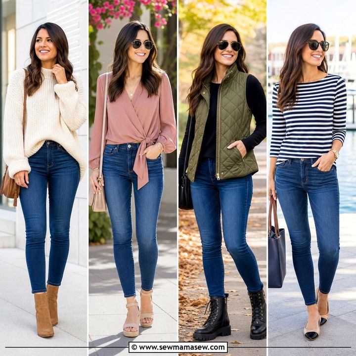 20 How to Style Skinny Jeans Over 60 Chic Outfit Ideas