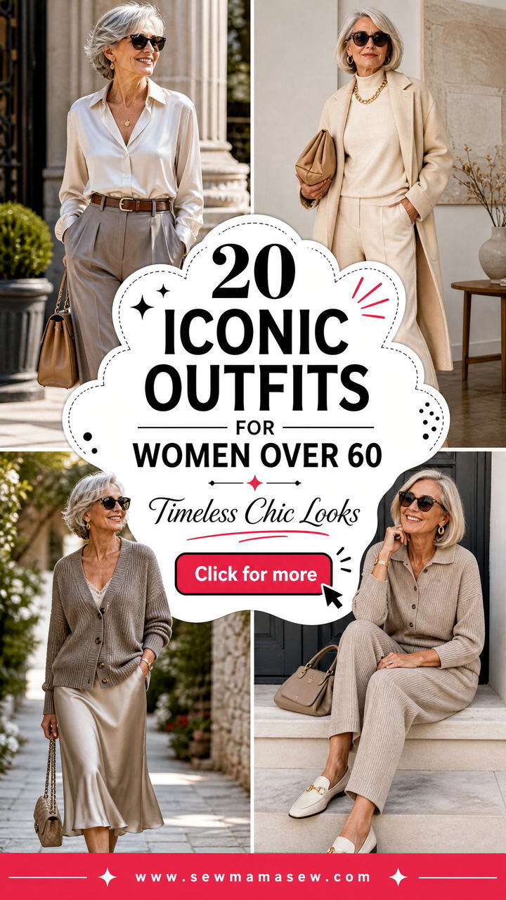 20 Iconic Outfits for Women Over 60 With Timeless Style - 20 Iconic Outfits for Women Over 60 With Timeless Style