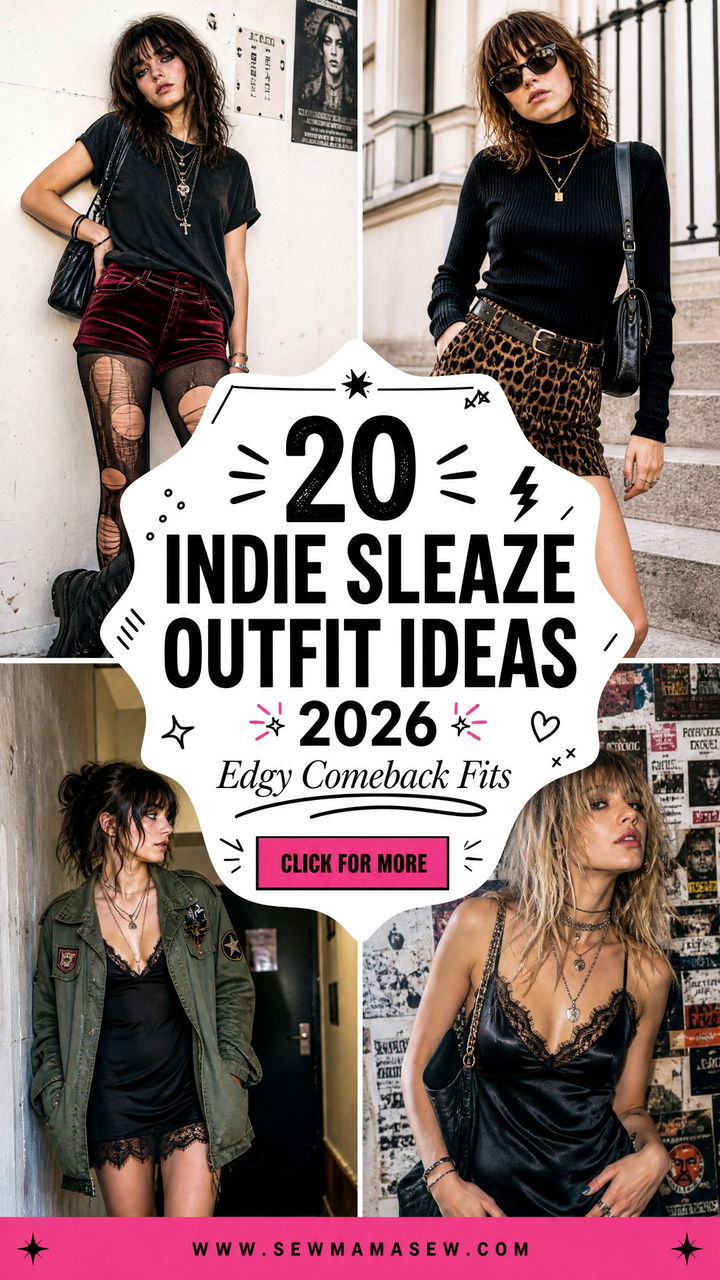 20 Indie Sleaze Outfit Ideas 2026 for Edgy Comebacks - 20 Indie Sleaze Outfit Ideas 2026 for Edgy Comebacks