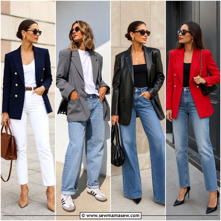 20 Jeans and Blazer Outfit Ideas Over 50 for Chic Ease