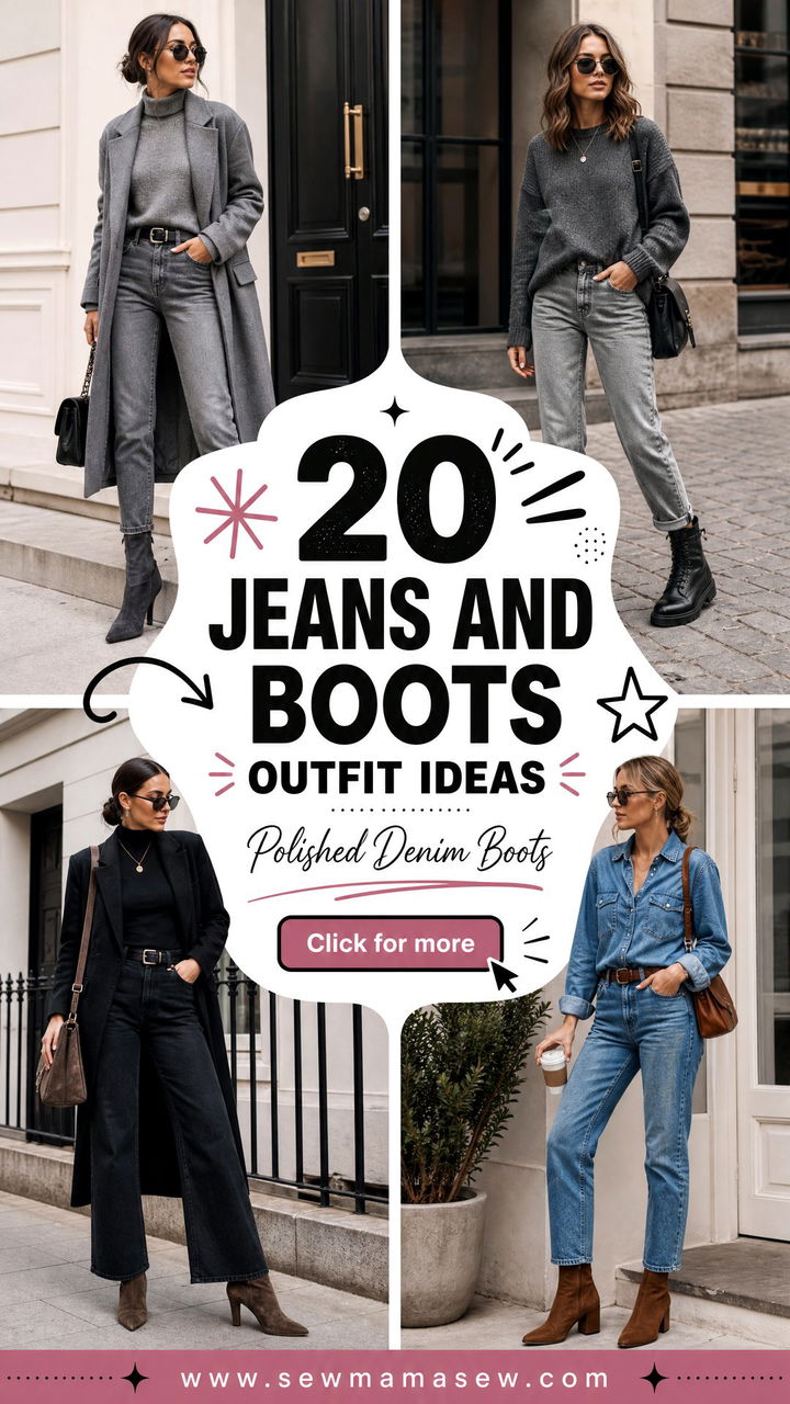 20 Jeans and Boots Outfit Ideas Over 50 for Polished Looks - 20 Jeans and Boots Outfit Ideas Over 50 for Polished Looks