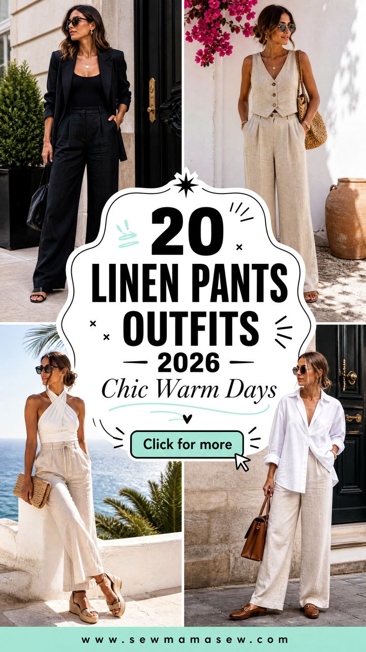 20 Linen Pants Outfits 2026 Chic Looks for Warm Days - 20 Linen Pants Outfits 2026: Chic Looks for Warm Days