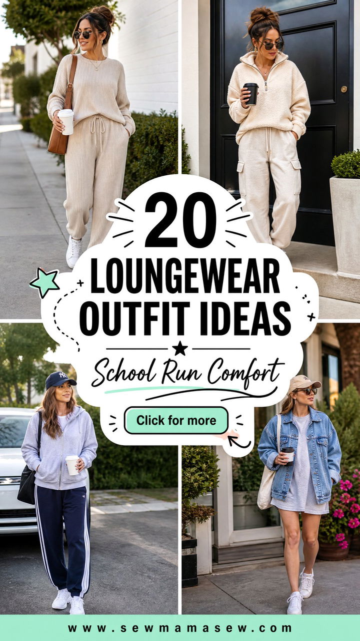20 Loungewear Outfit Ideas School Run Moms Will Love - 20 Loungewear Outfit Ideas School Run Moms Will Love