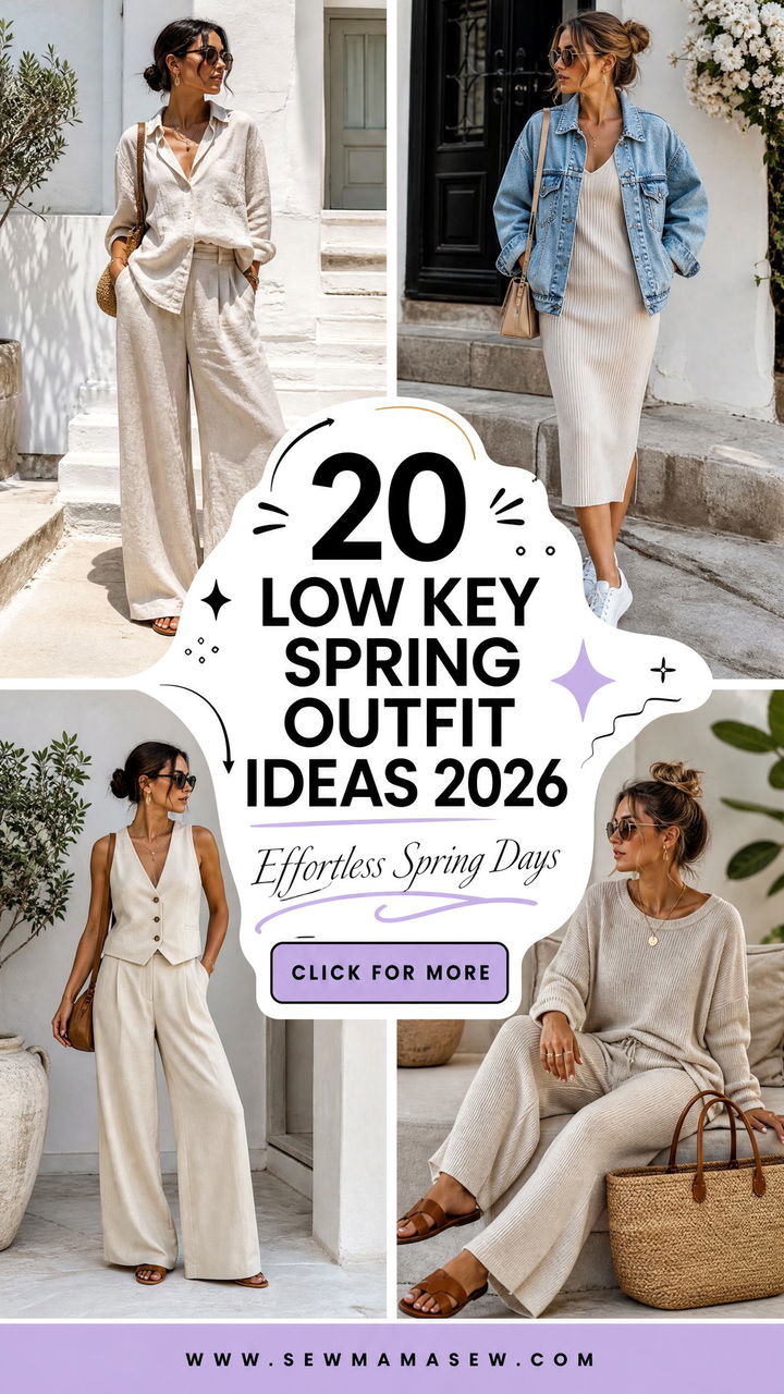 20 Low Key Spring Outfit Ideas 2026 for Effortless Days - 20 Low Key Spring Outfit Ideas 2026 for Effortless Days