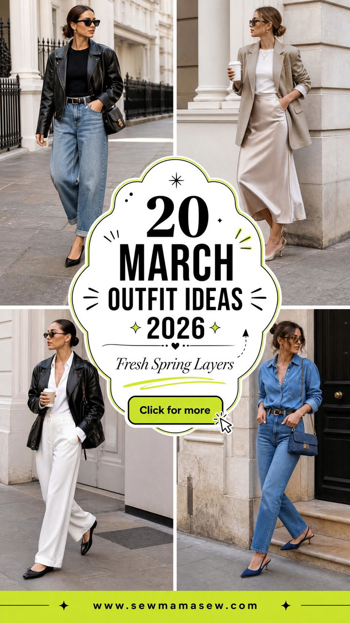 20 March Outfit Ideas 2026 for Fresh Spring Transitions - 20 March Outfit Ideas 2026 for Fresh Spring Transitions