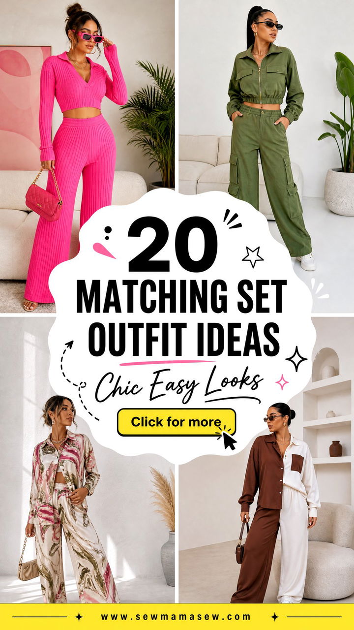 20 Matching Set Outfit Ideas 2026 Chic Easy Looks - 20 Matching Set Outfit Ideas 2026: Chic Easy Looks
