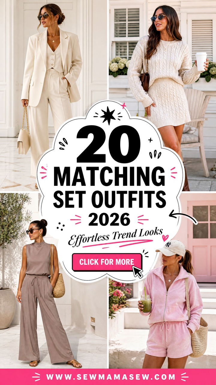 20 Matching Set Outfits 2026 Effortless Trend Looks - 20 Matching Set Outfits 2026: Effortless Trend Looks