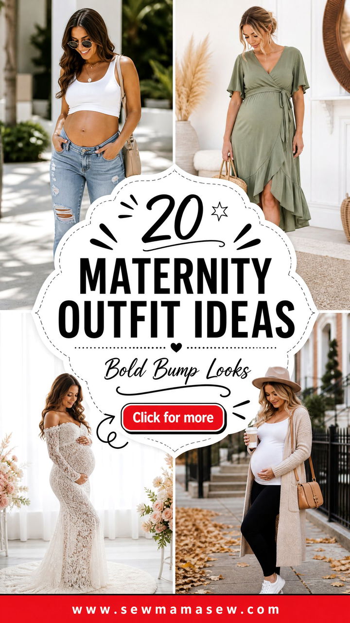20 Maternity Outfit Ideas With Bump Showing Bold Looks - 20 Maternity Outfit Ideas With Bump Showing: Bold Looks
