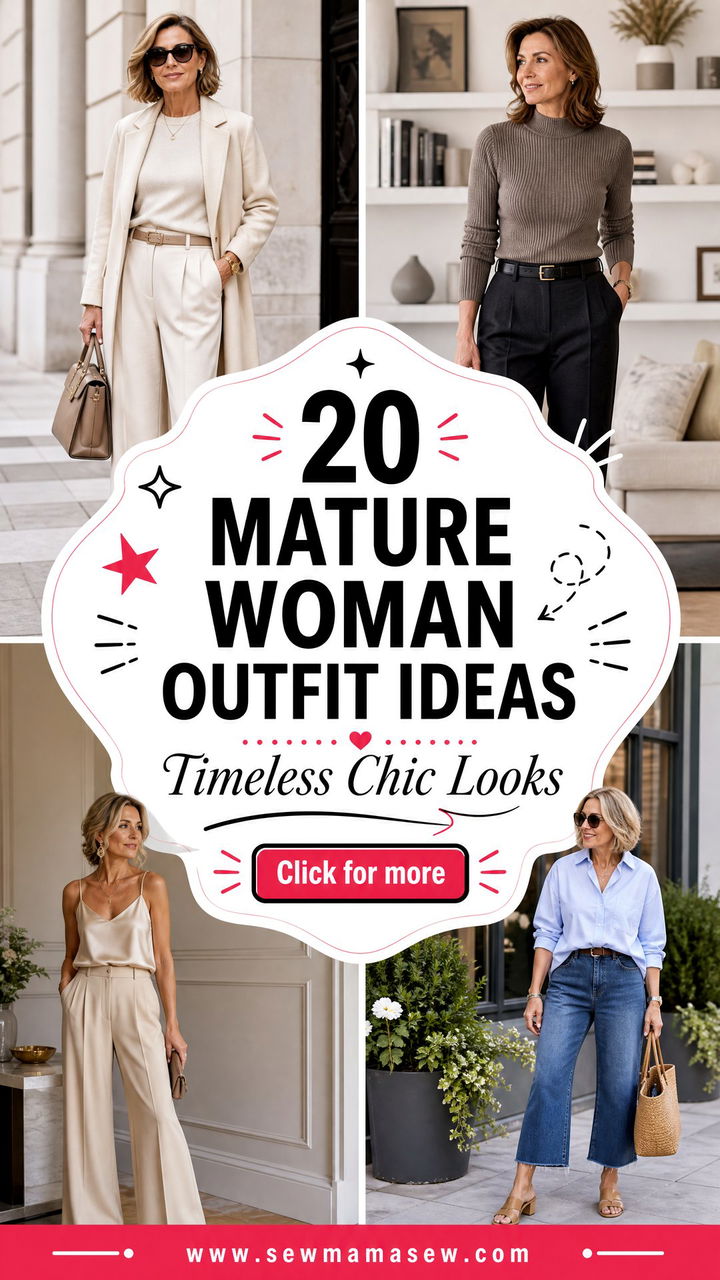 20 Mature Woman Outfit Ideas 2026 for Timeless Style - 20 Mature Woman Outfit Ideas 2026 for Timeless Style