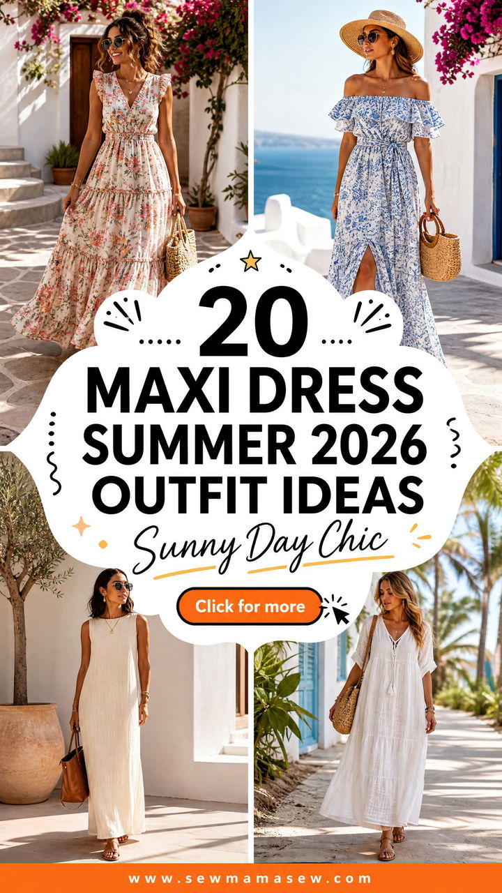 20 Maxi Dress Summer 2026 Outfit Ideas for Sunny Days - 20 Maxi Dress Summer 2026 Outfit Ideas for Sunny Days