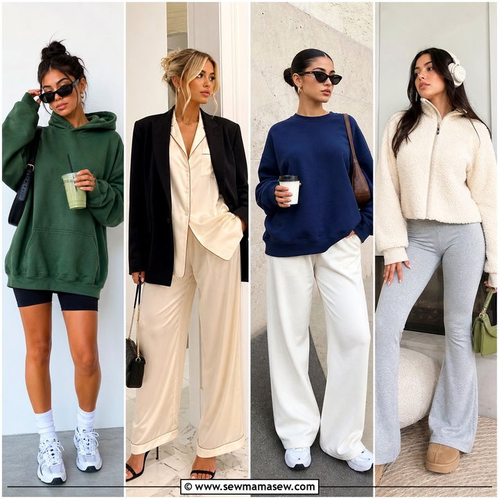 20 Model Off Duty Loungewear Outfit Ideas for Cool Days
