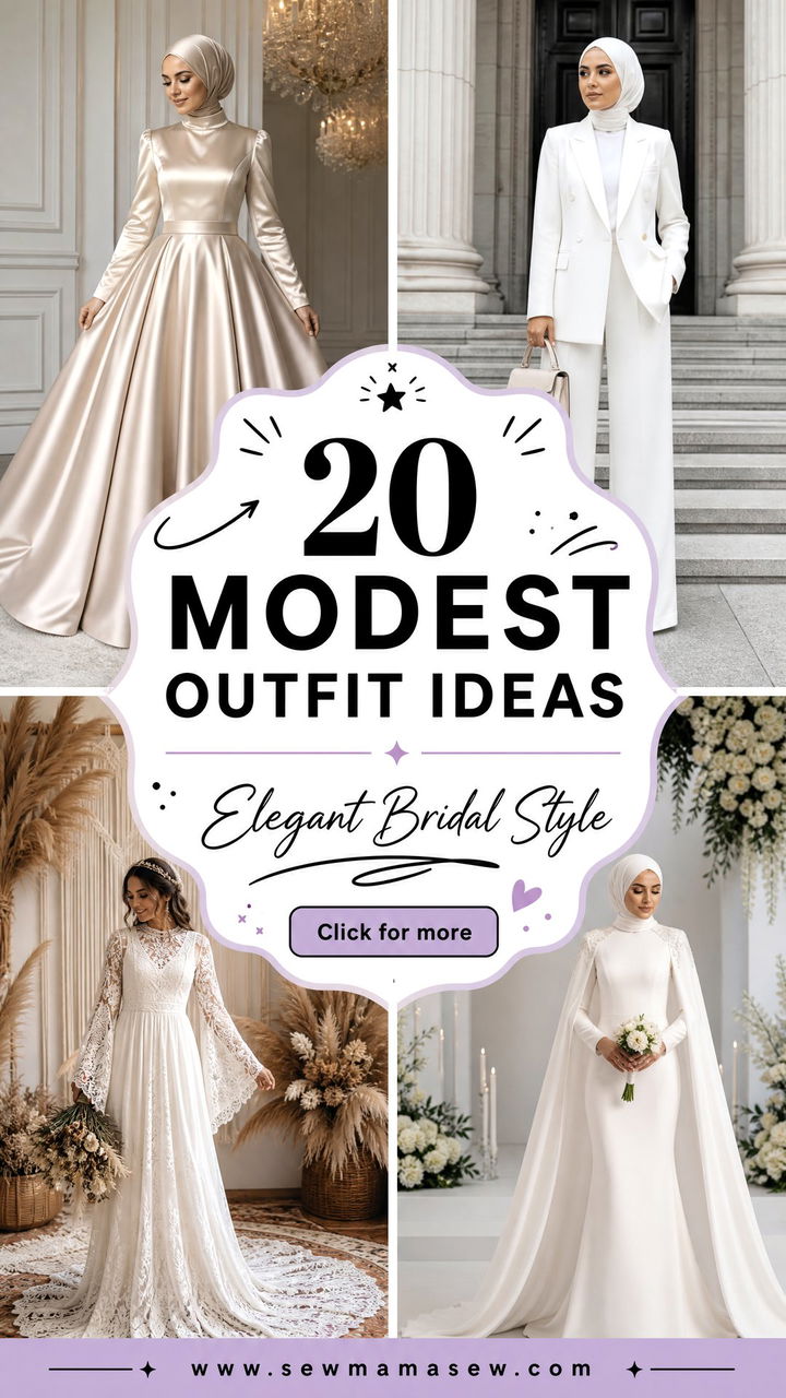 20 Modest Outfit Ideas for Bride Elegant Wedding Style - 20 Modest Outfit Ideas for Bride: Elegant Wedding Style