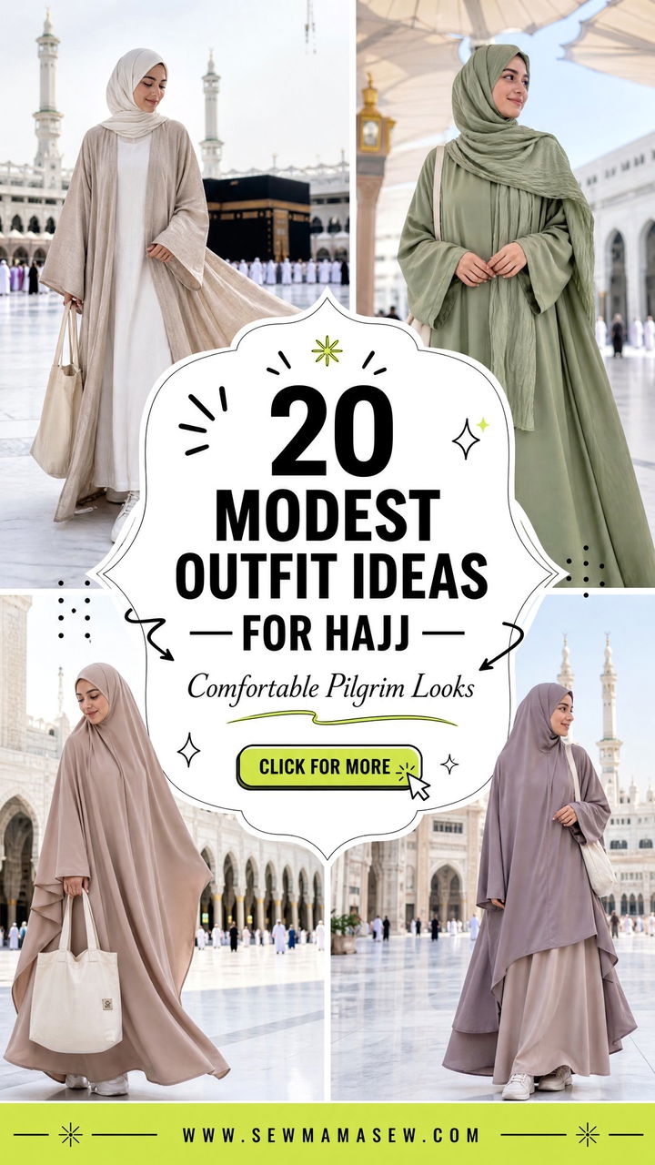 20 Modest outfit ideas for Hajj Comfortable Pilgrim Looks - 20 Modest outfit ideas for Hajj: Comfortable Pilgrim Looks