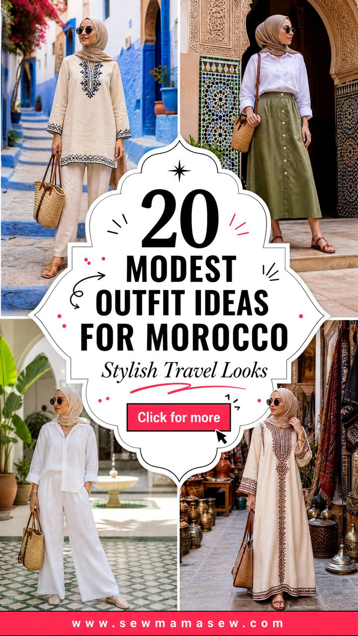 20 Modest outfit ideas for Morocco Stylish Travel Looks - 20 Modest outfit ideas for Morocco: Stylish Travel Looks