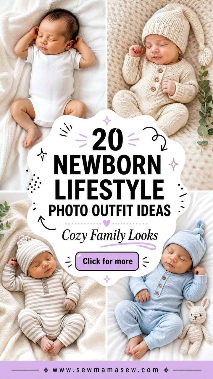 20 Newborn lifestyle photo outfit ideas Cozy Family Looks - 20 Newborn lifestyle photo outfit ideas: Cozy Family Looks
