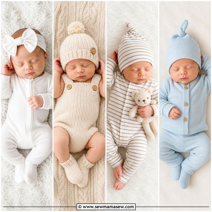 20 Newborn lifestyle photo outfit ideas Cozy Family Looks