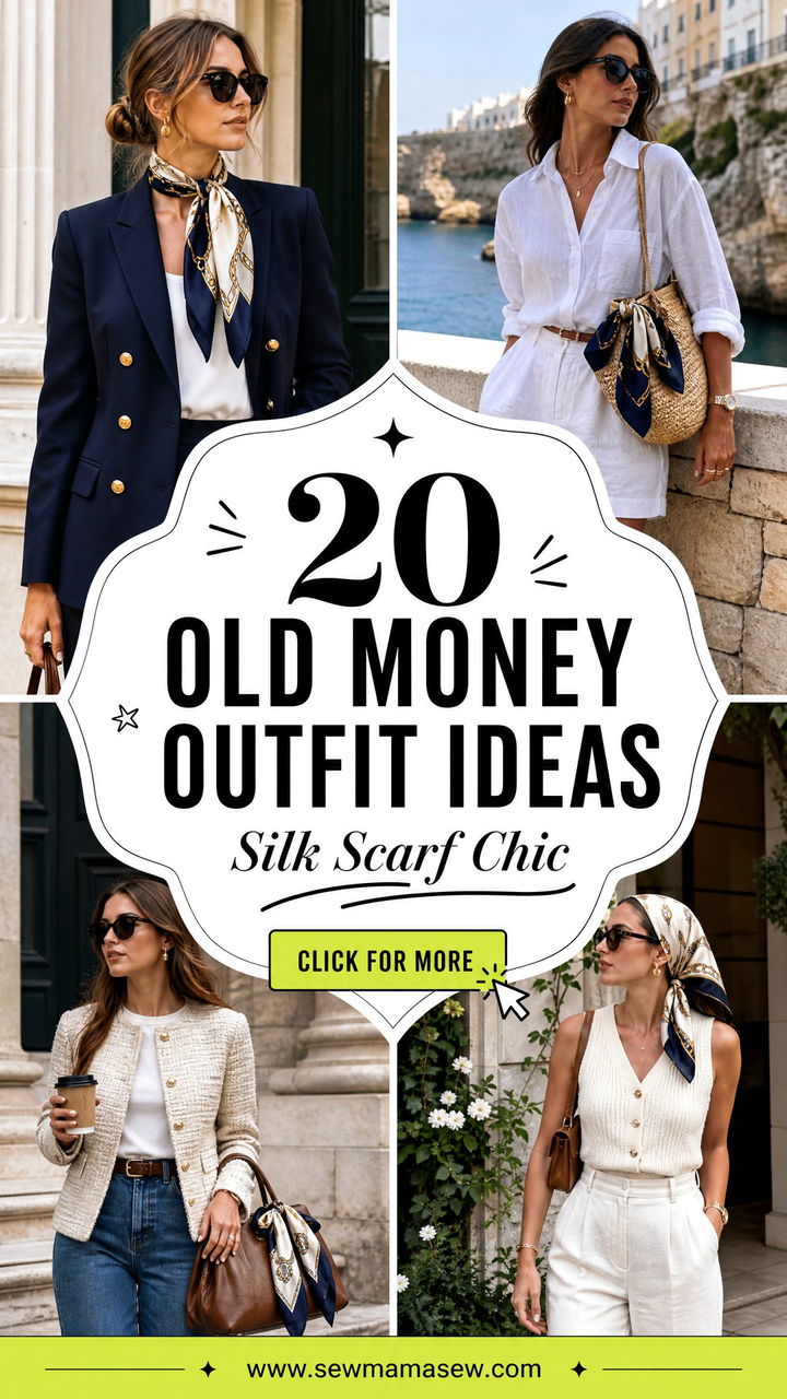 20 Old Money Outfit Ideas With Silk Scarf Hermes Style Looks - 20 Old Money Outfit Ideas With Silk Scarf Hermes Style Looks