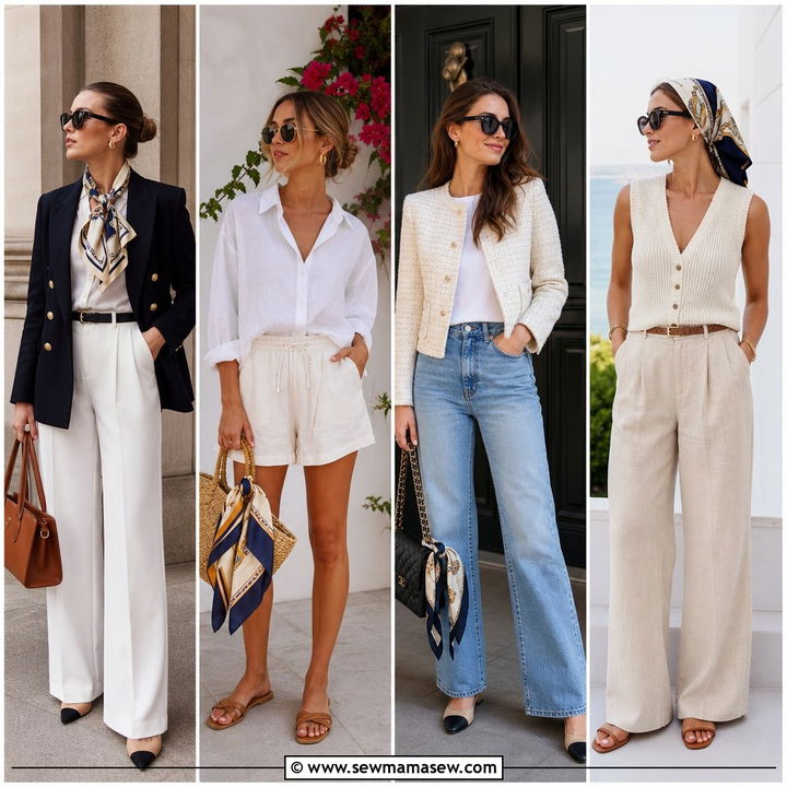 20 Old Money Outfit Ideas With Silk Scarf Hermes Style Looks