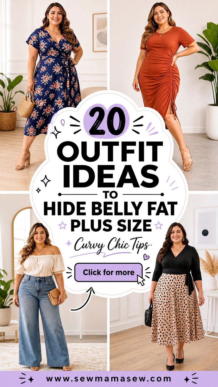 20 Outfit Ideas To Hide Belly Fat Plus Size With Chic Tips - 20 Outfit Ideas To Hide Belly Fat Plus Size With Chic Tips