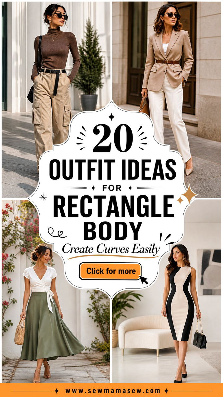 20 Outfit Ideas for Rectangle Body to Create Curves Easily - 20 Outfit Ideas for Rectangle Body to Create Curves Easily