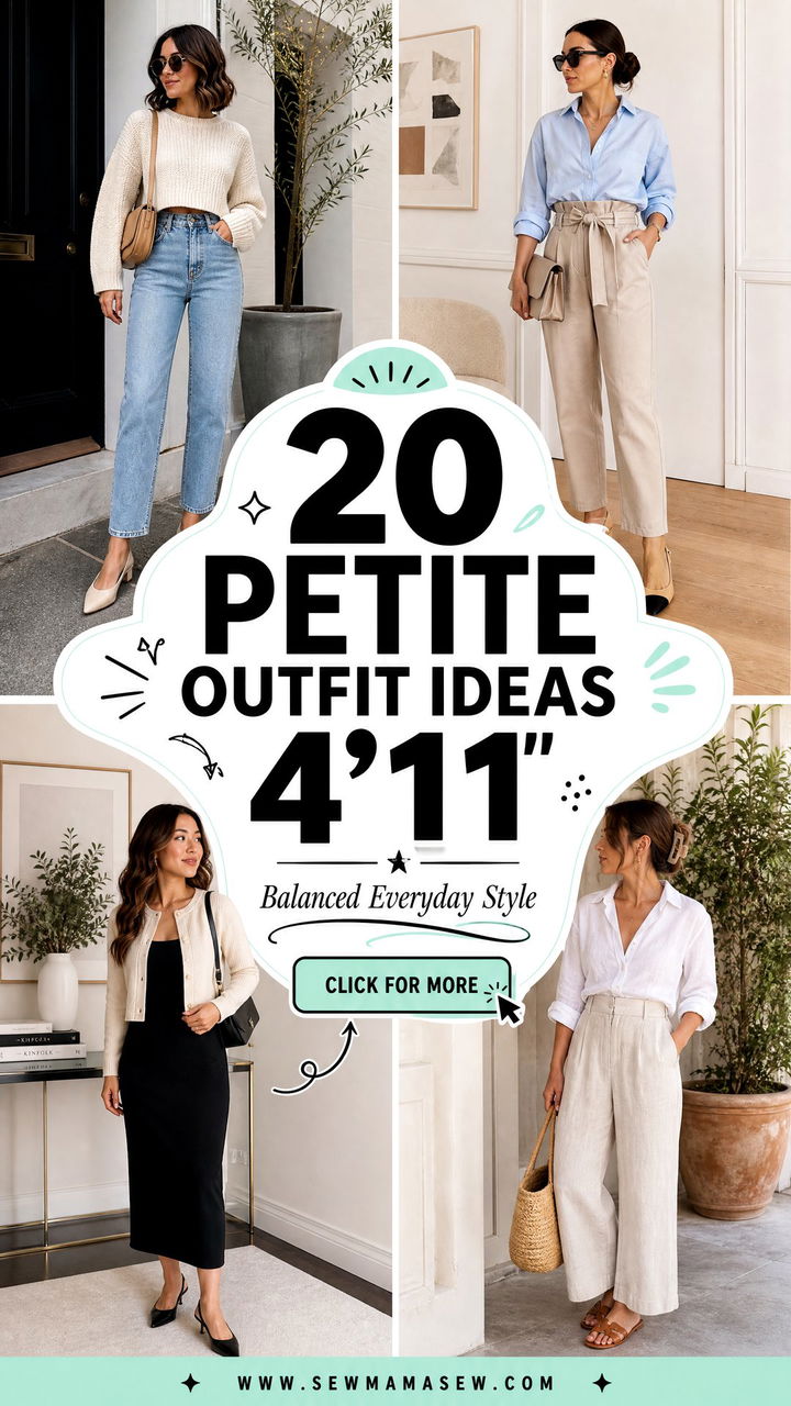 20 Petite Outfit Ideas 411 for Balanced Everyday Style - 20 Petite Outfit Ideas 4'11 for Balanced Everyday Style