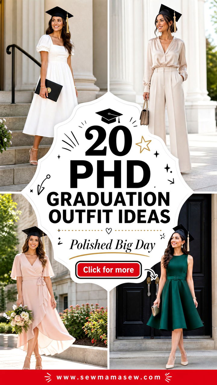 20 PhD Graduation Outfit Ideas for a Polished Big Day Look - 20 PhD Graduation Outfit Ideas for a Polished Big Day Look