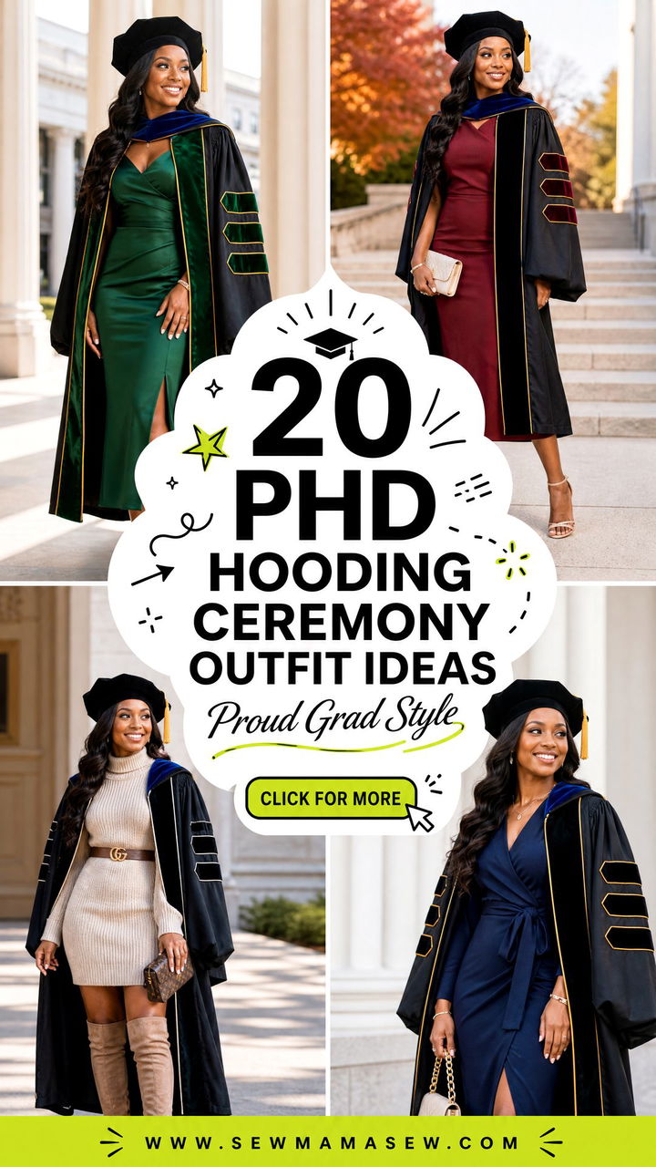 20 PhD Hooding Ceremony Outfit Ideas for Proud Grad Style - 20 PhD Hooding Ceremony Outfit Ideas for Proud Grad Style