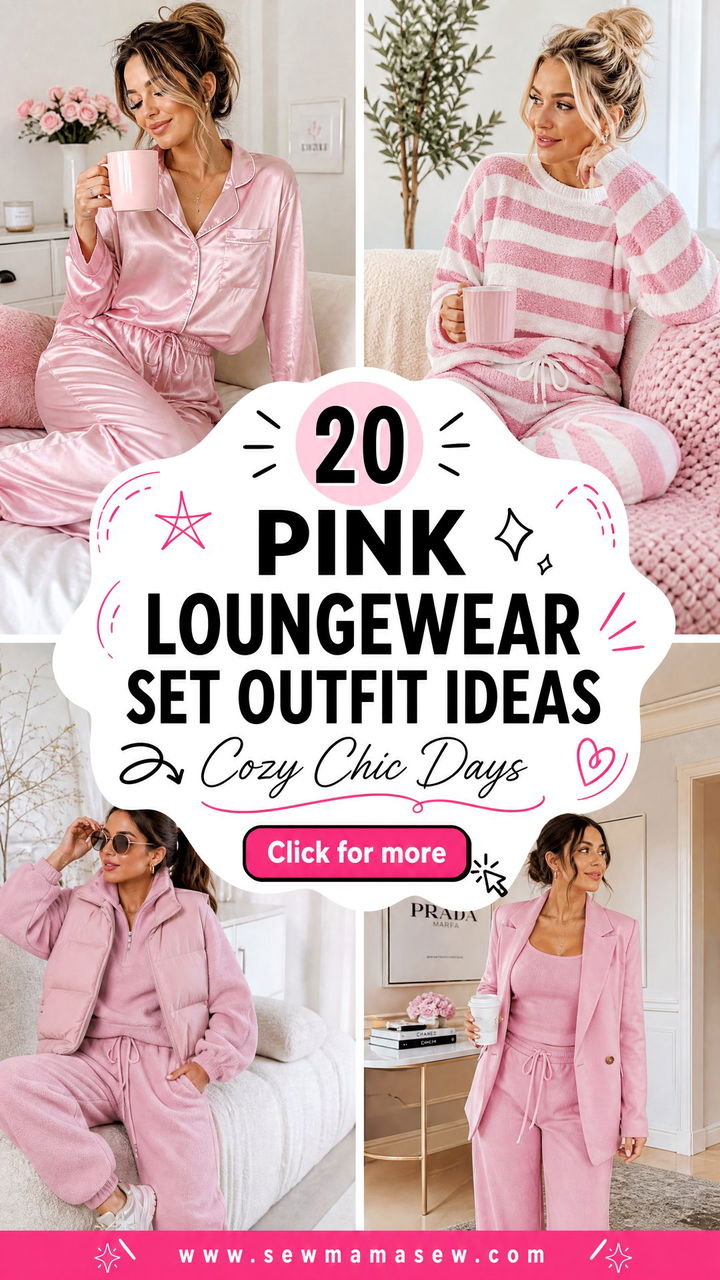 20 Pink Loungewear Set Outfit Ideas for Cozy Chic Days - 20 Pink Loungewear Set Outfit Ideas for Cozy Chic Days