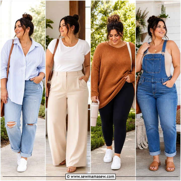20 Plus Size Postpartum Outfit Ideas: Comfy Chic Looks
