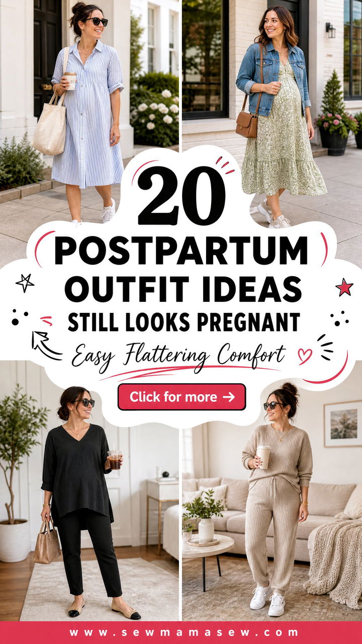 20 Postpartum Outfit Ideas Still Looks Pregnant With Ease - 20 Postpartum Outfit Ideas Still Looks Pregnant With Ease