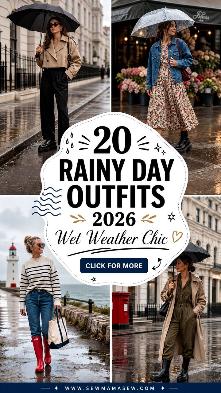 20 Rainy Day Outfits 2026 That Make Wet Weather Chic - 20 Rainy Day Outfits 2026 That Make Wet Weather Chic