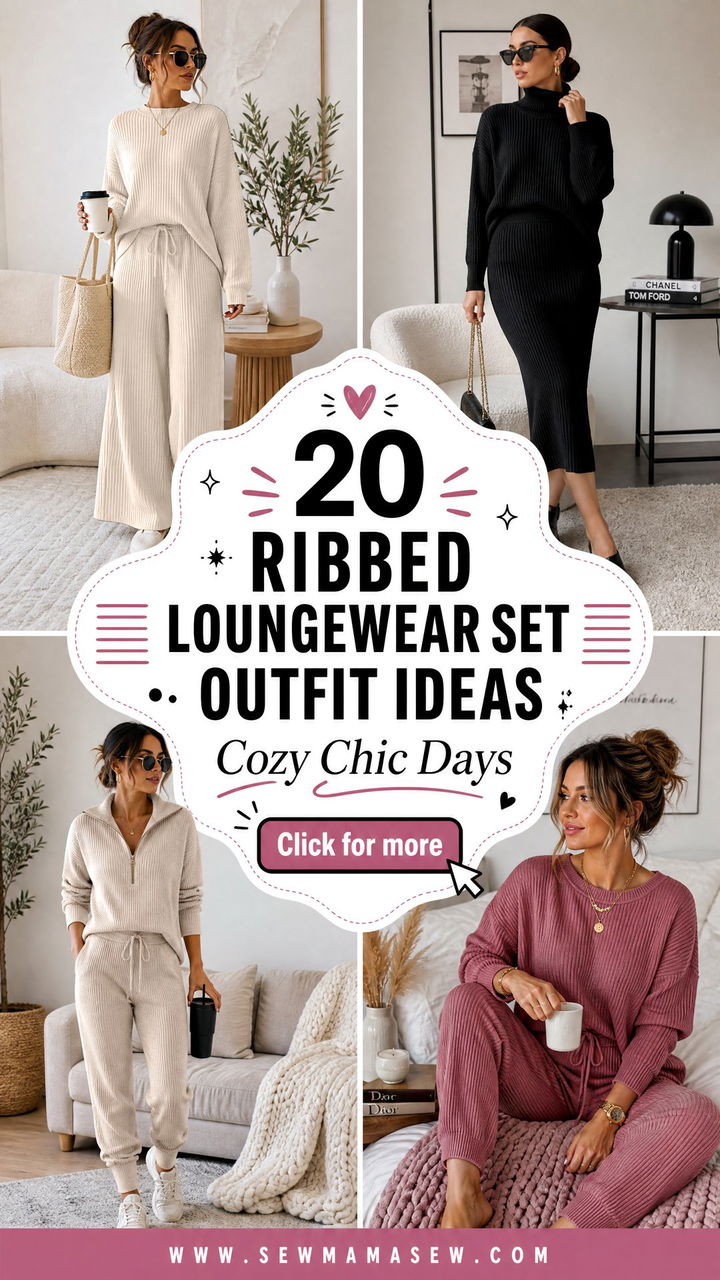 20 Ribbed Loungewear Set Outfit Ideas For Cozy Chic Days - 20 Ribbed Loungewear Set Outfit Ideas For Cozy Chic Days