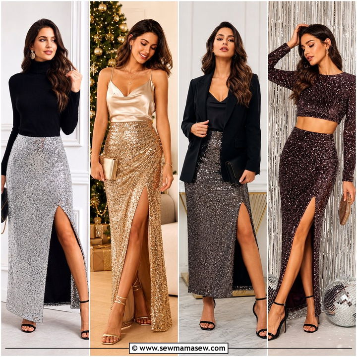 20 Sequin Skirt Outfit Ideas 2026 For Party-Ready Shine