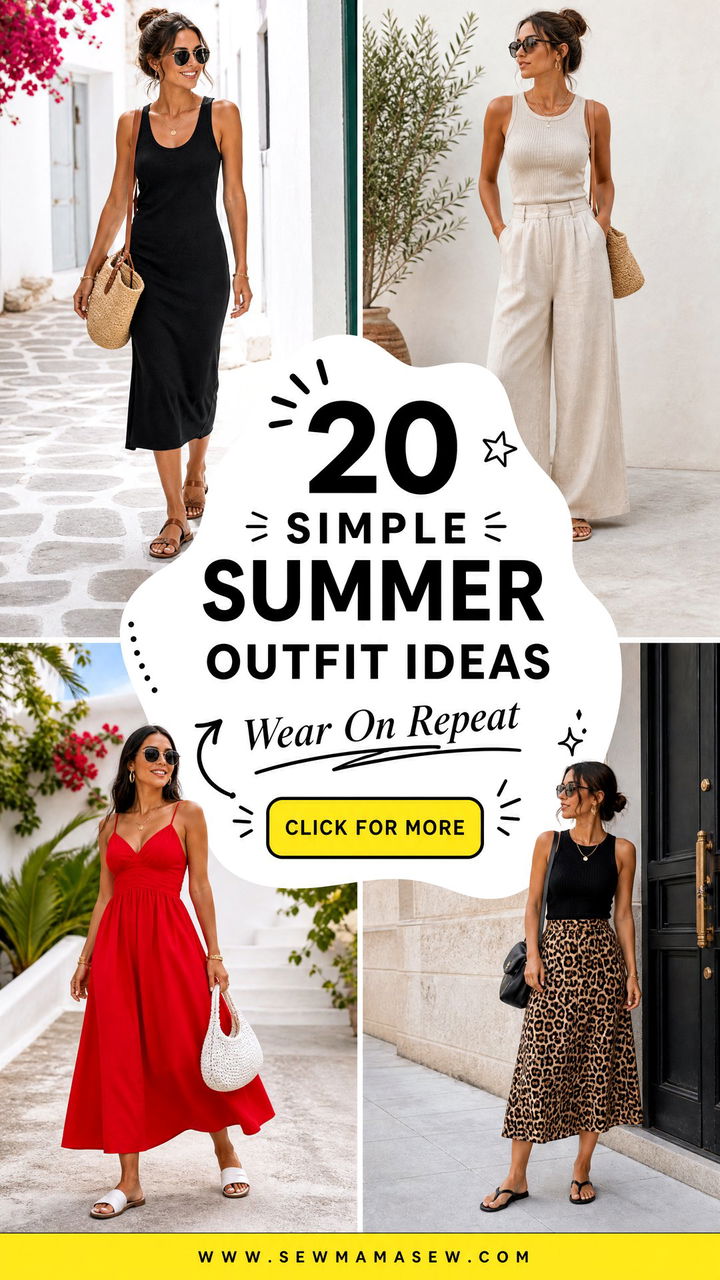 20 Simple Summer Outfit Ideas 2026 Youll Wear on Repeat - 20 Simple Summer Outfit Ideas 2026 You'll Wear on Repeat