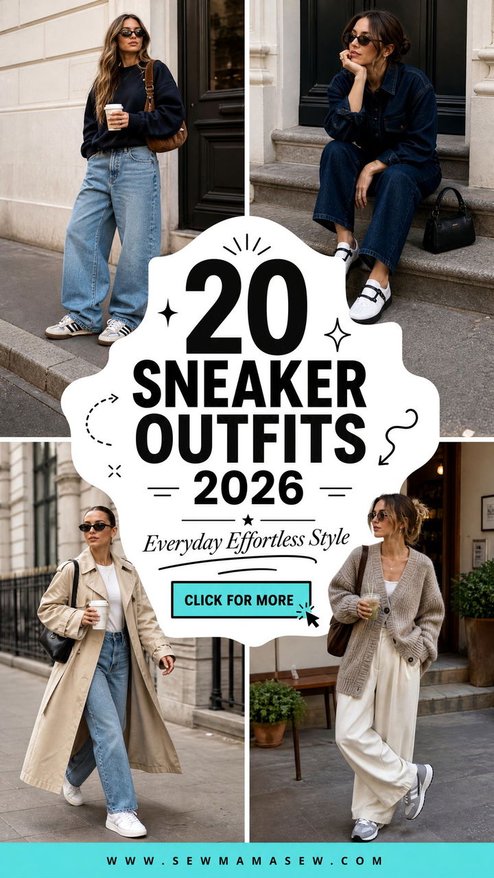 20 Sneaker Outfits 2026 for Effortless Everyday Style - 20 Sneaker Outfits 2026 for Effortless Everyday Style