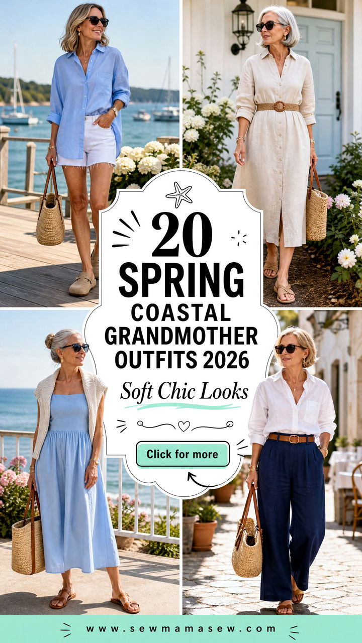 20 Spring Coastal Grandmother Outfits 2026 for Soft Chic - 20 Spring Coastal Grandmother Outfits 2026 for Soft Chic