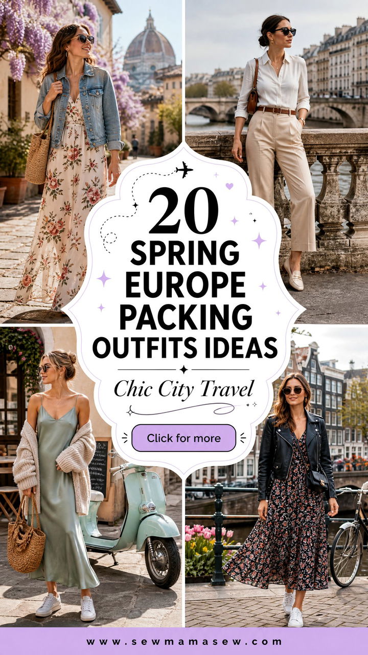 20 Spring Europe packing outfits for Chic City Travel Now - 20 Spring Europe packing outfits for Chic City Travel Now