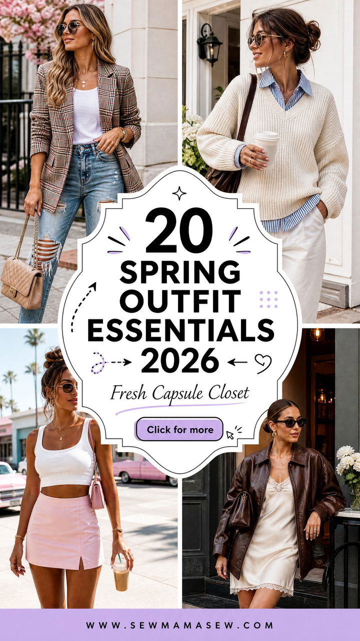 20 Spring Outfit Essentials 2026 for a Fresh Capsule Closet - 20 Spring Outfit Essentials 2026 for a Fresh Capsule Closet