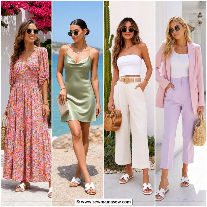 20 Spring Outfits With Slide Sandals for Weekend Ease