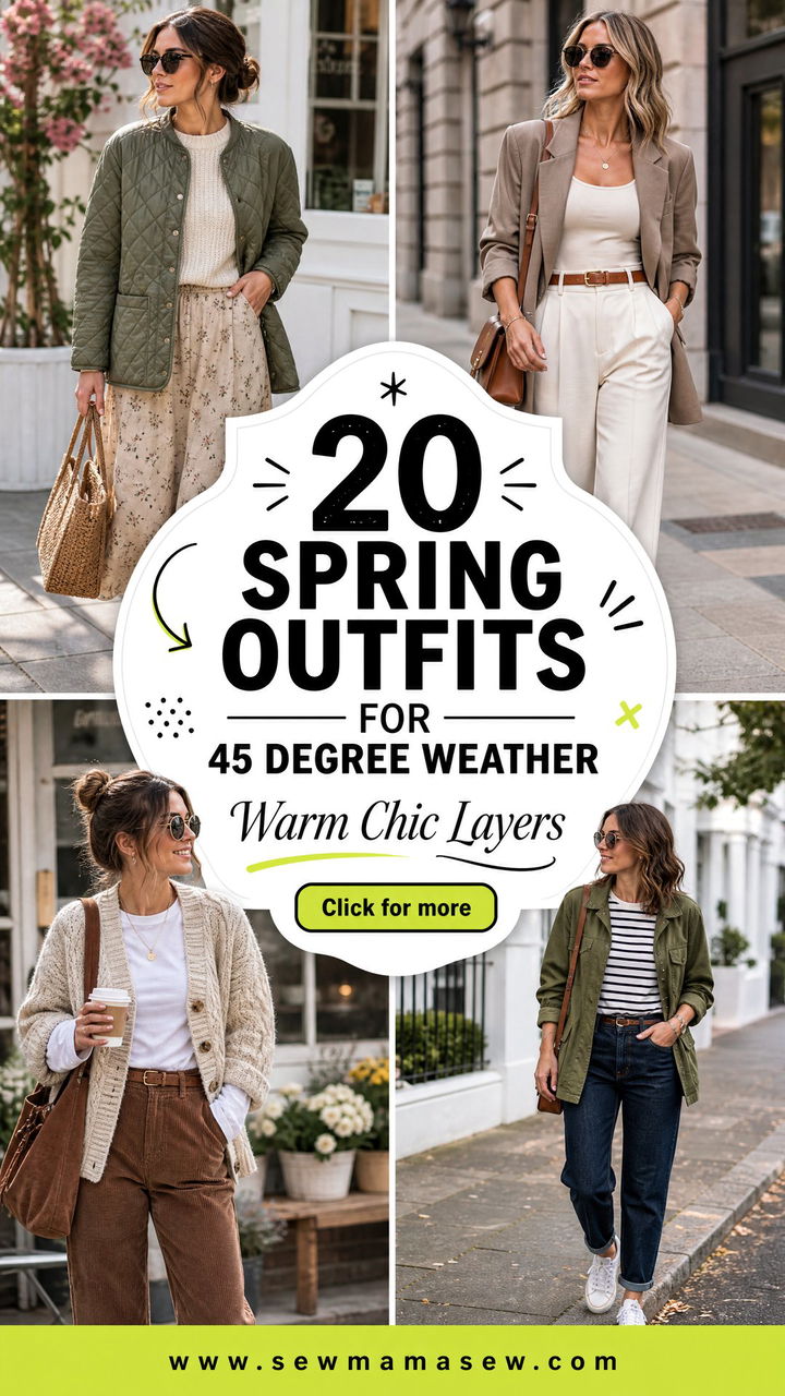 20 Spring Outfits for 45 Degree Weather to Stay Warm Chic - 20 Spring Outfits for 45 Degree Weather to Stay Warm Chic