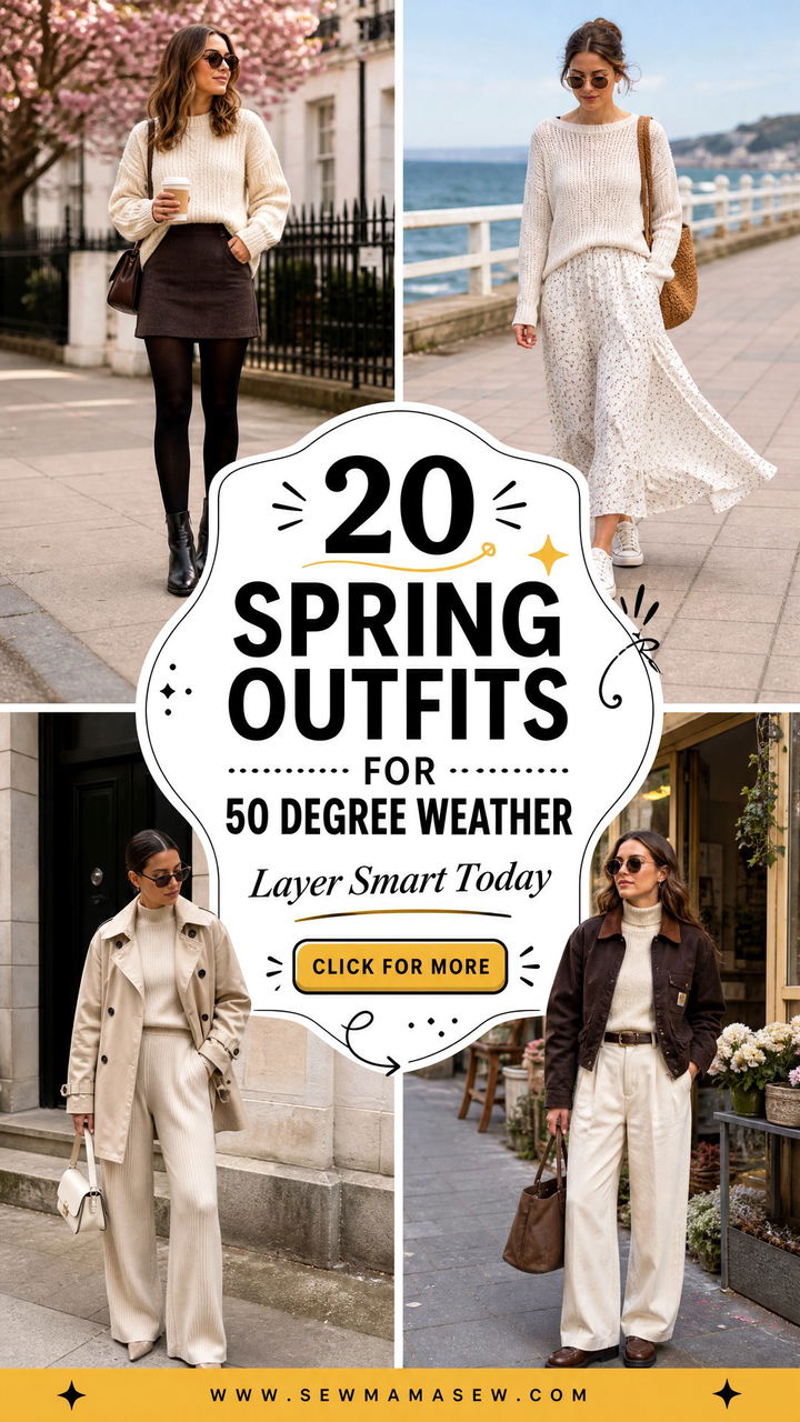 20 Spring Outfits for 50 Degree Weather to Layer Smart - 20 Spring Outfits for 50 Degree Weather to Layer Smart