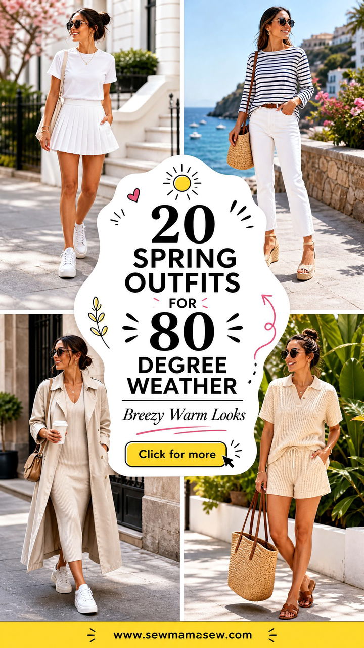 20 Spring Outfits for 80 Degree Weather Breezy Looks - 20 Spring Outfits for 80 Degree Weather: Breezy Looks
