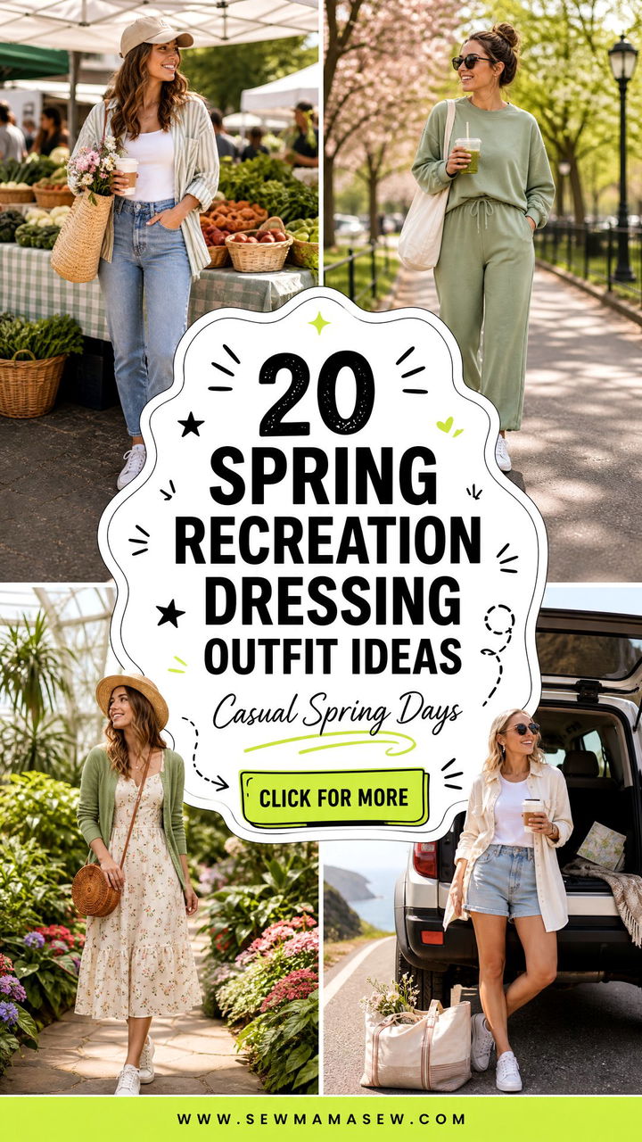20 Spring Recreation Dressing Outfit Ideas For Casual Days - 20 Spring Recreation Dressing Outfit Ideas For Casual Days
