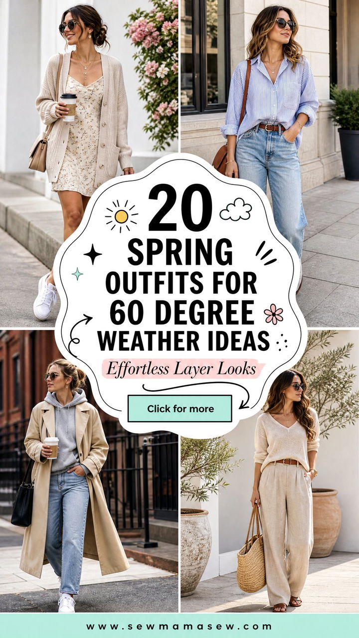 20 Spring outfits for 60 degree weather That Feel Effortless - 20 Spring outfits for 60 degree weather That Feel Effortless