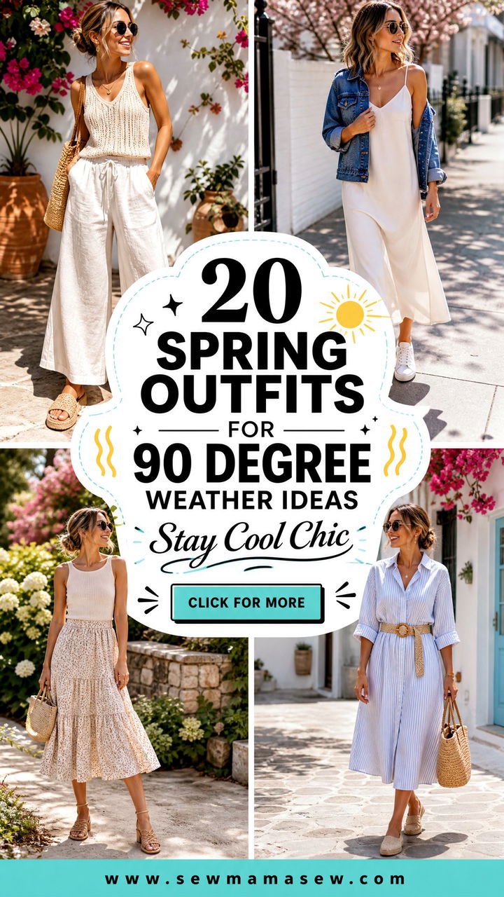 20 Spring outfits for 90 degree weather to Stay Cool Chic - 20 Spring outfits for 90 degree weather to Stay Cool Chic