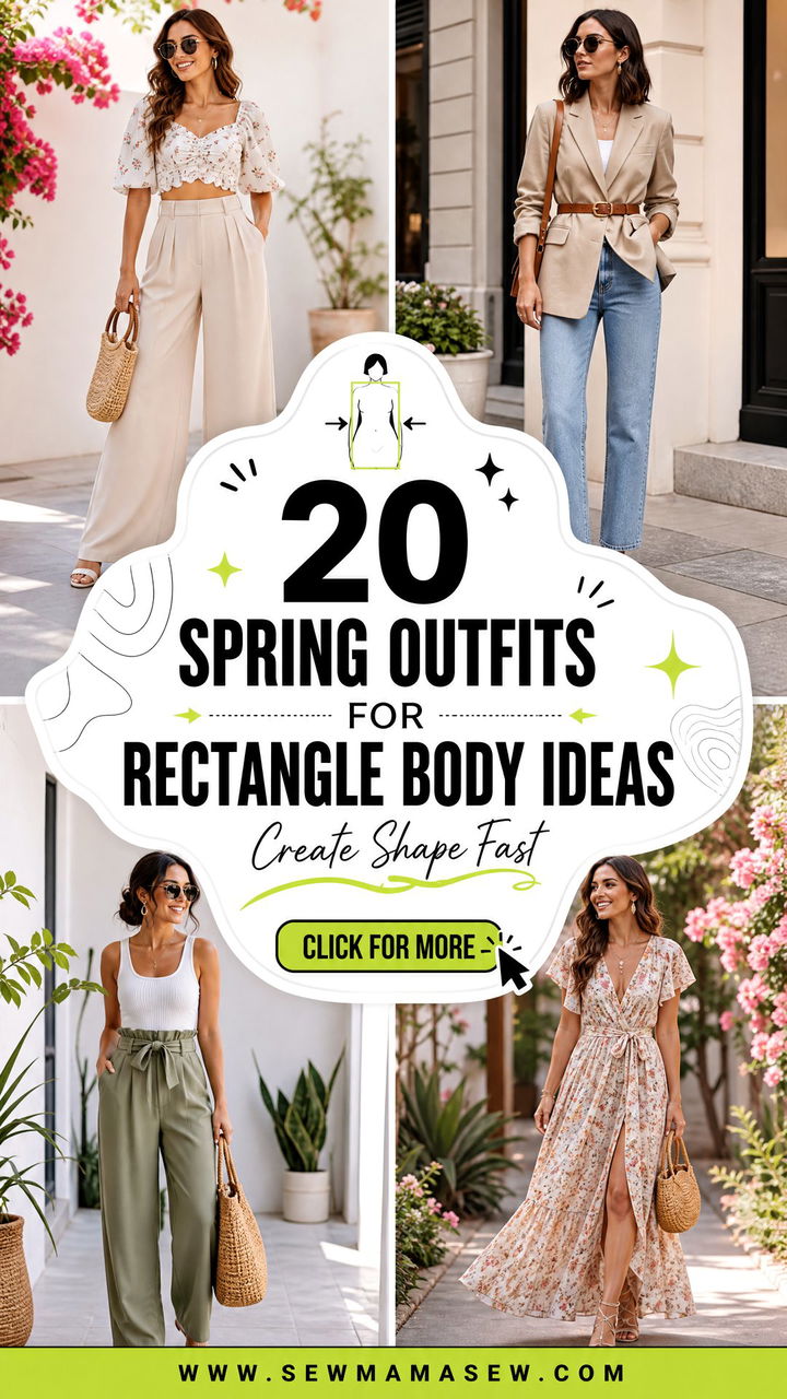 20 Spring outfits for rectangle body to Create Shape Fast - 20 Spring outfits for rectangle body to Create Shape Fast