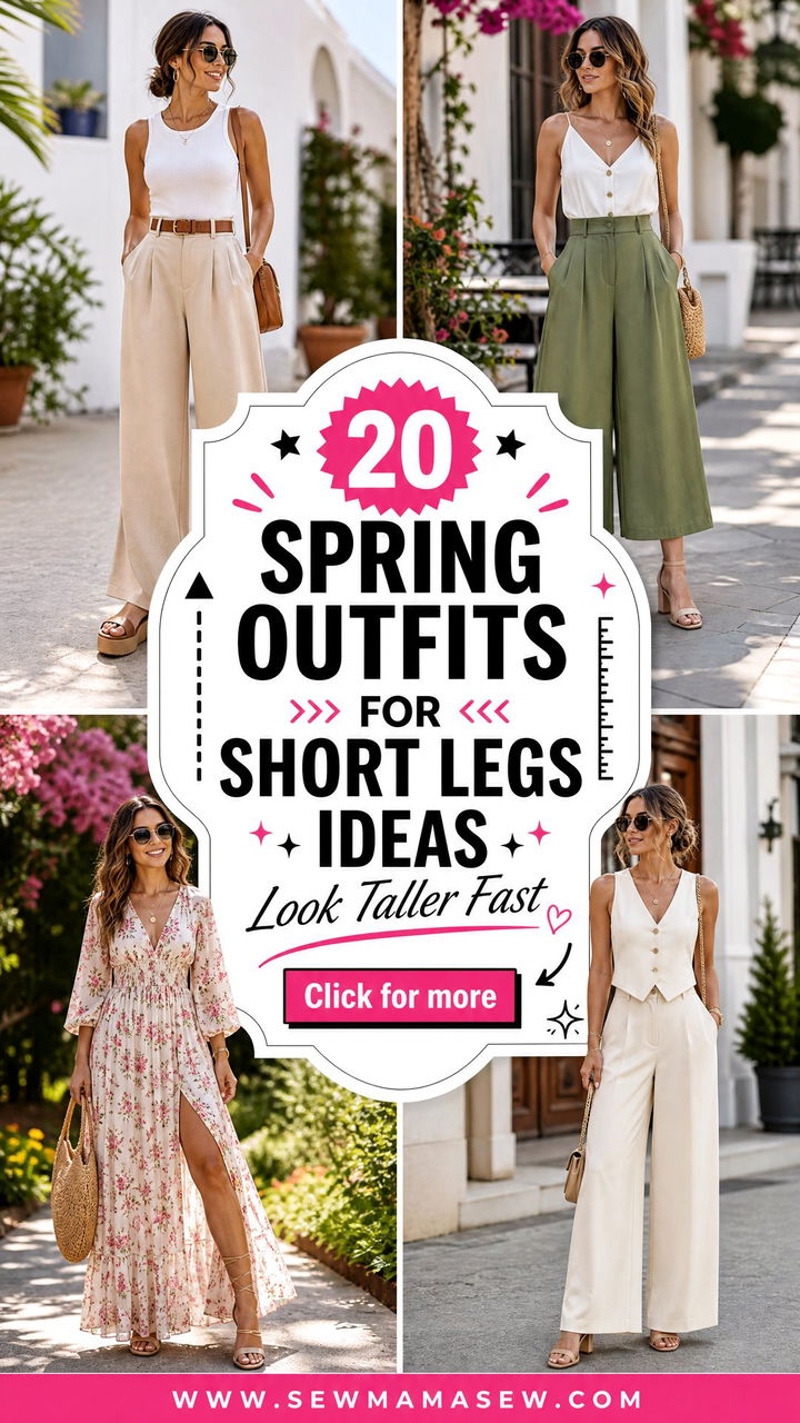 20 Spring outfits for short legs to Look Taller This Season - 20 Spring outfits for short legs to Look Taller This Season