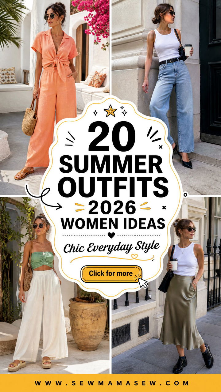20 Summer Outfits 2026 Women Ideas For Chic Everyday Style - 20 Summer Outfits 2026 Women Ideas For Chic Everyday Style