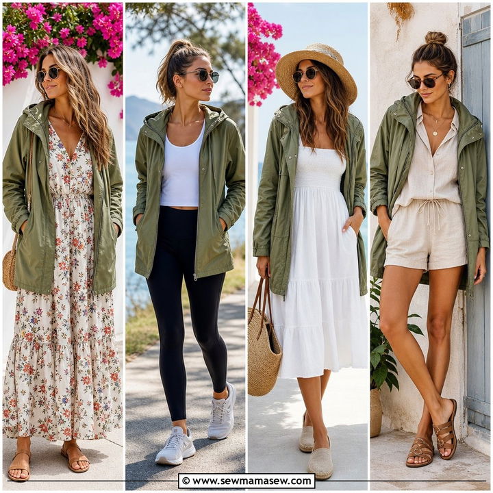 20 Summer Outfits With Parka for Rainy Day Style That Works